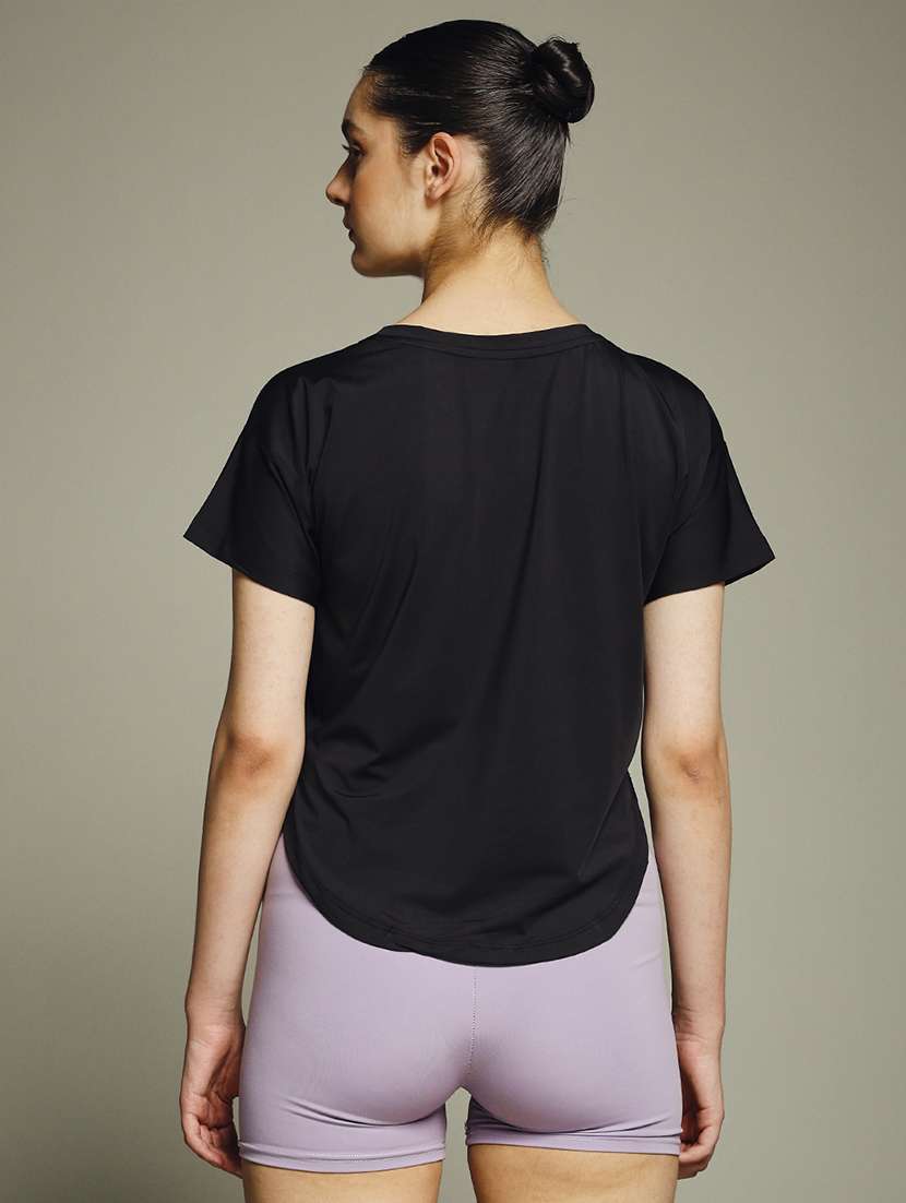 women typography prnted dri-fit sports t-shirt - 21960051 -  Standard Image - 3