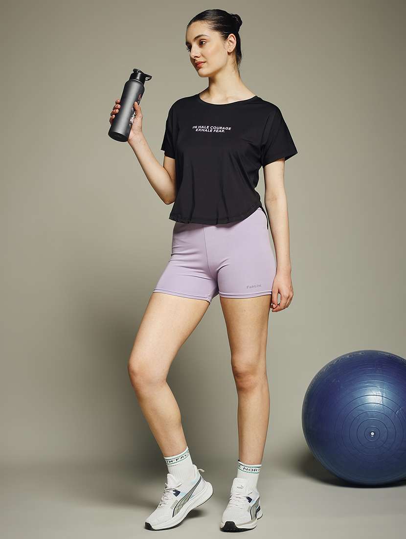 women typography prnted dri-fit sports t-shirt - 21960056 -  Standard Image - 5