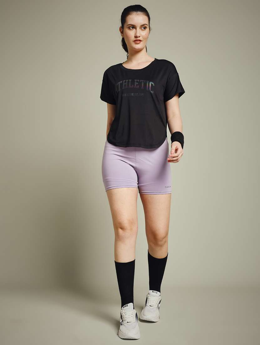 women typography prnted dri-fit sports t-shirt - 21960072 -  Standard Image - 5