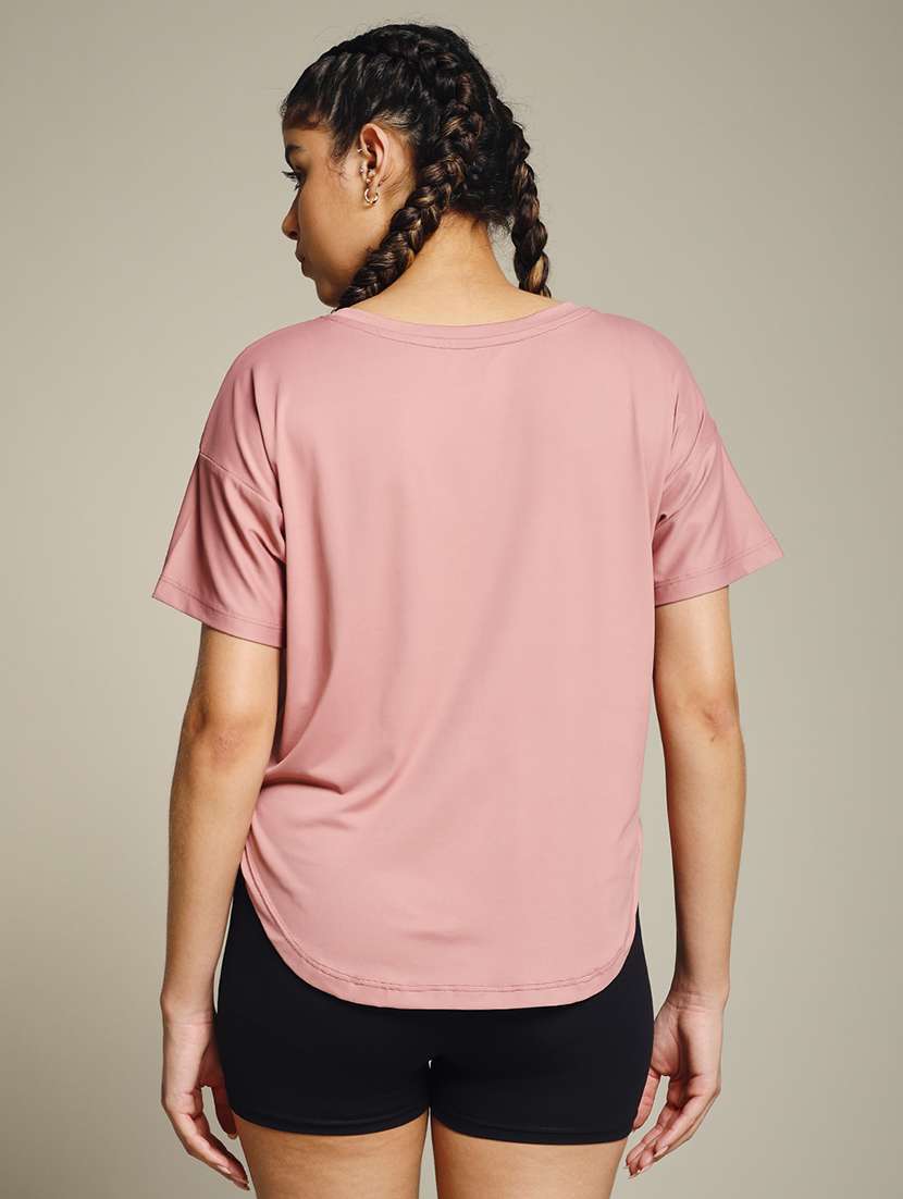 women typography prnted dri-fit sports t-shirt - 21960153 -  Standard Image - 3