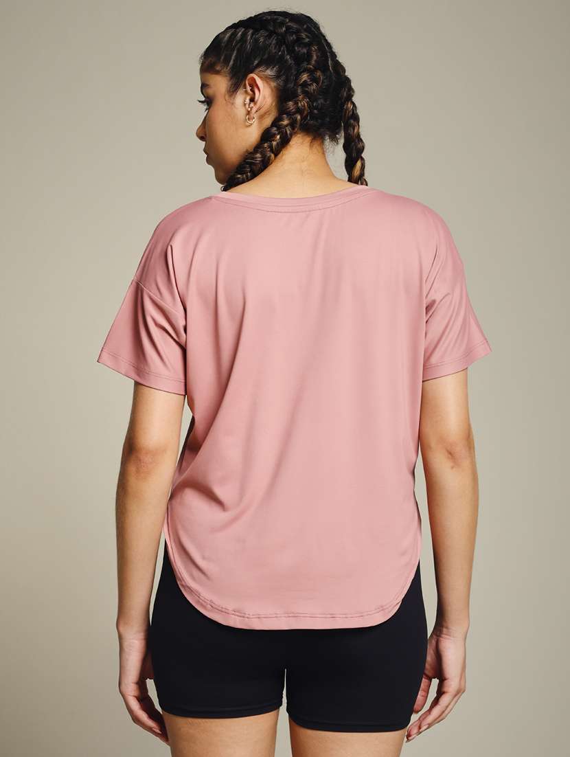 women typography prnted dri-fit sports t-shirt - 21960155 -  Standard Image - 3