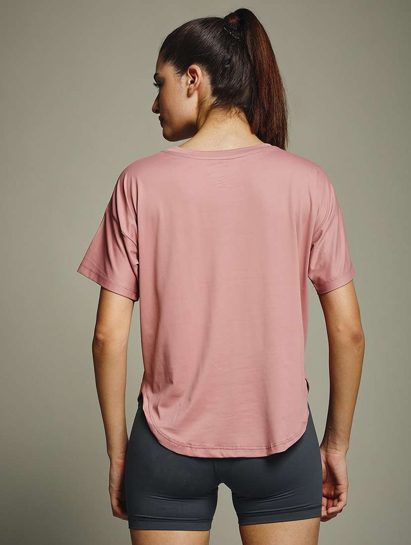 women typography prnted dri-fit sports t-shirt - 21960158 -  Standard Image - 3