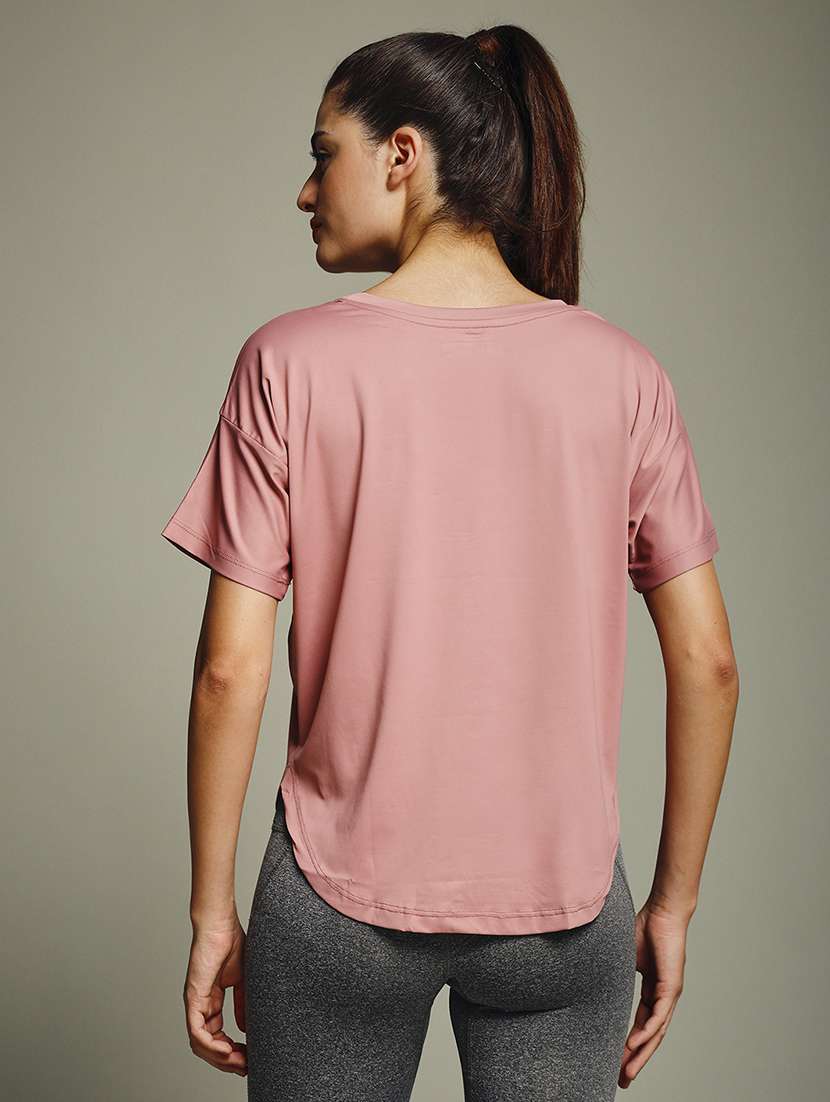 women typography prnted dri-fit sports t-shirt - 21960159 -  Standard Image - 3