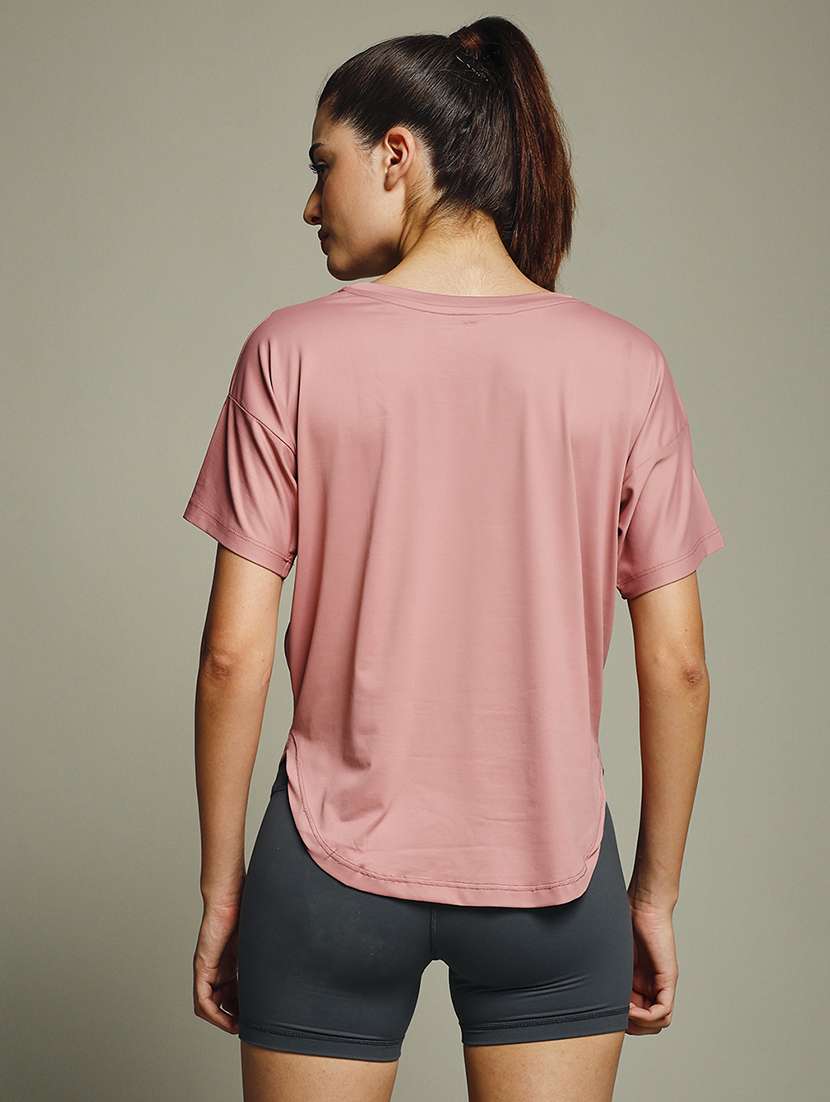 women typography prnted dri-fit sports t-shirt - 21960160 -  Standard Image - 3