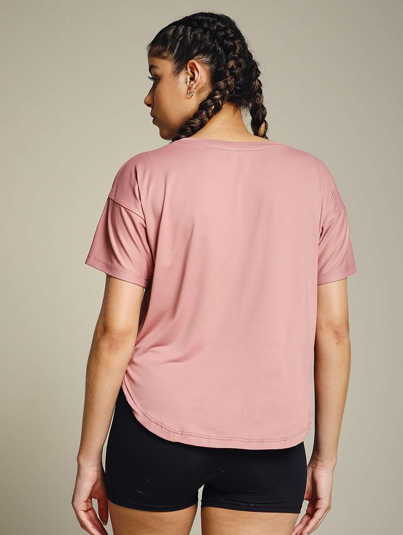 women typography prnted dri-fit sports t-shirt - 21960163 -  Standard Image - 3