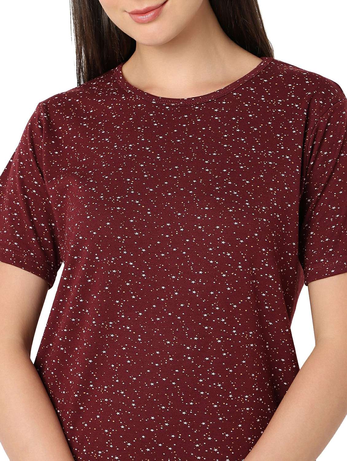 women printed nightwear pyjama set - 21960207 -  Standard Image - 5