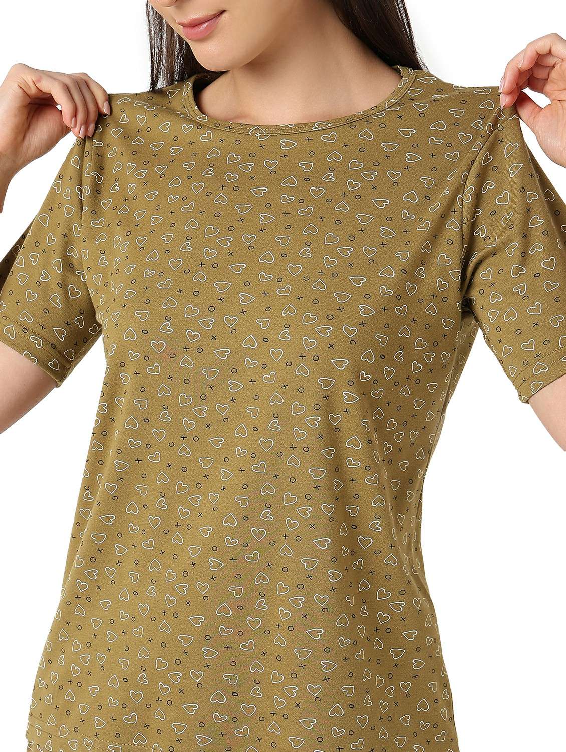 women printed nightwear pyjama set - 21960211 - Standard Image - 5