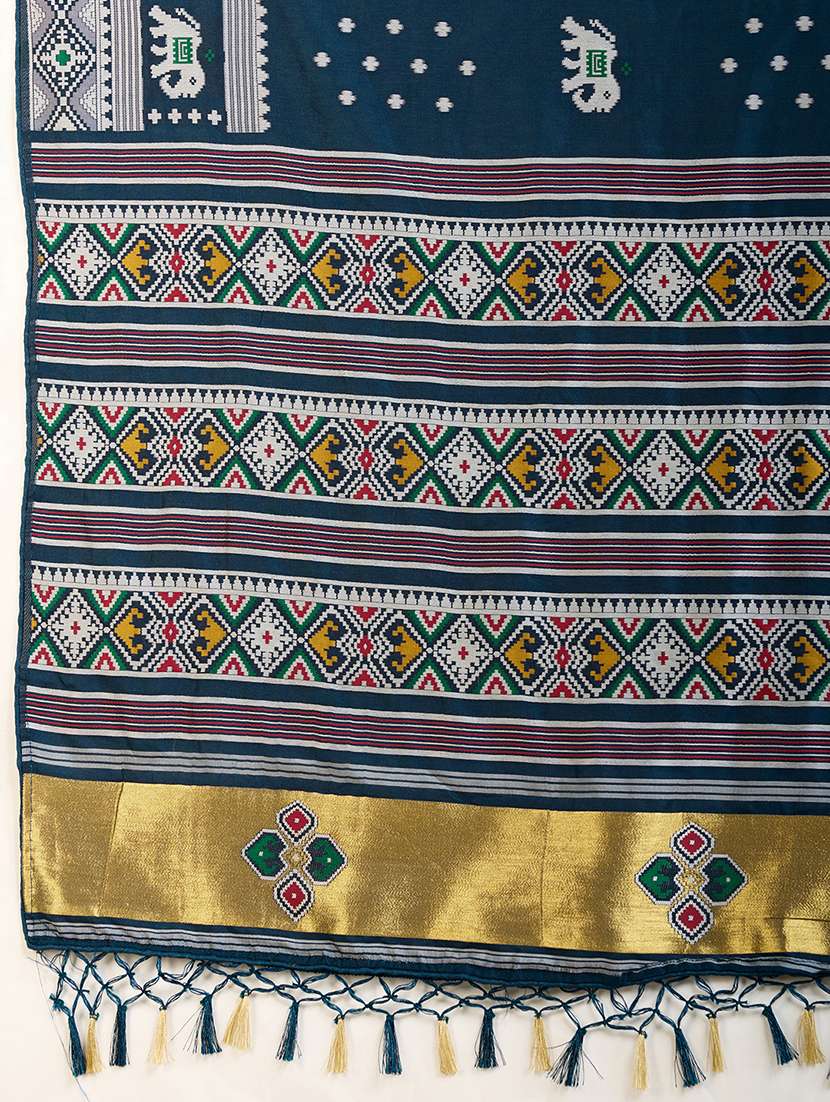 women self design patola saree with blouse - 21960240 -  Standard Image - 5