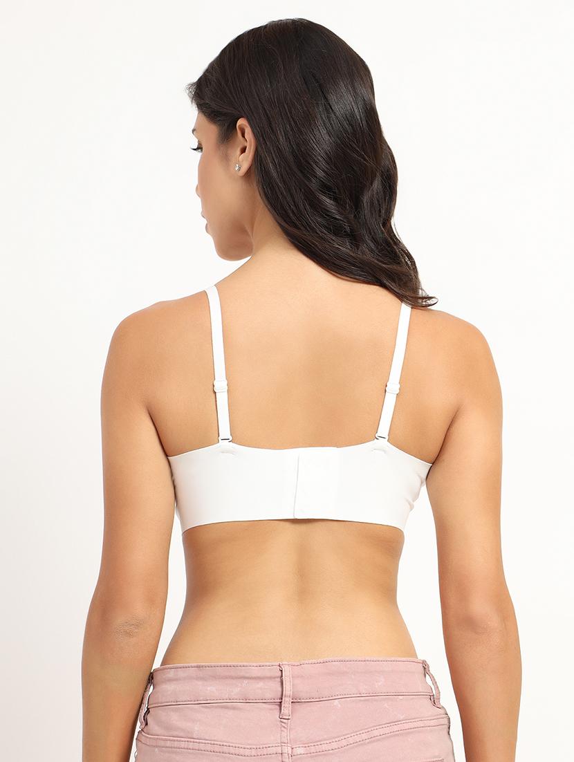 women solid underwired lace t-shirt bra - 21960260 - Standard Image - 3