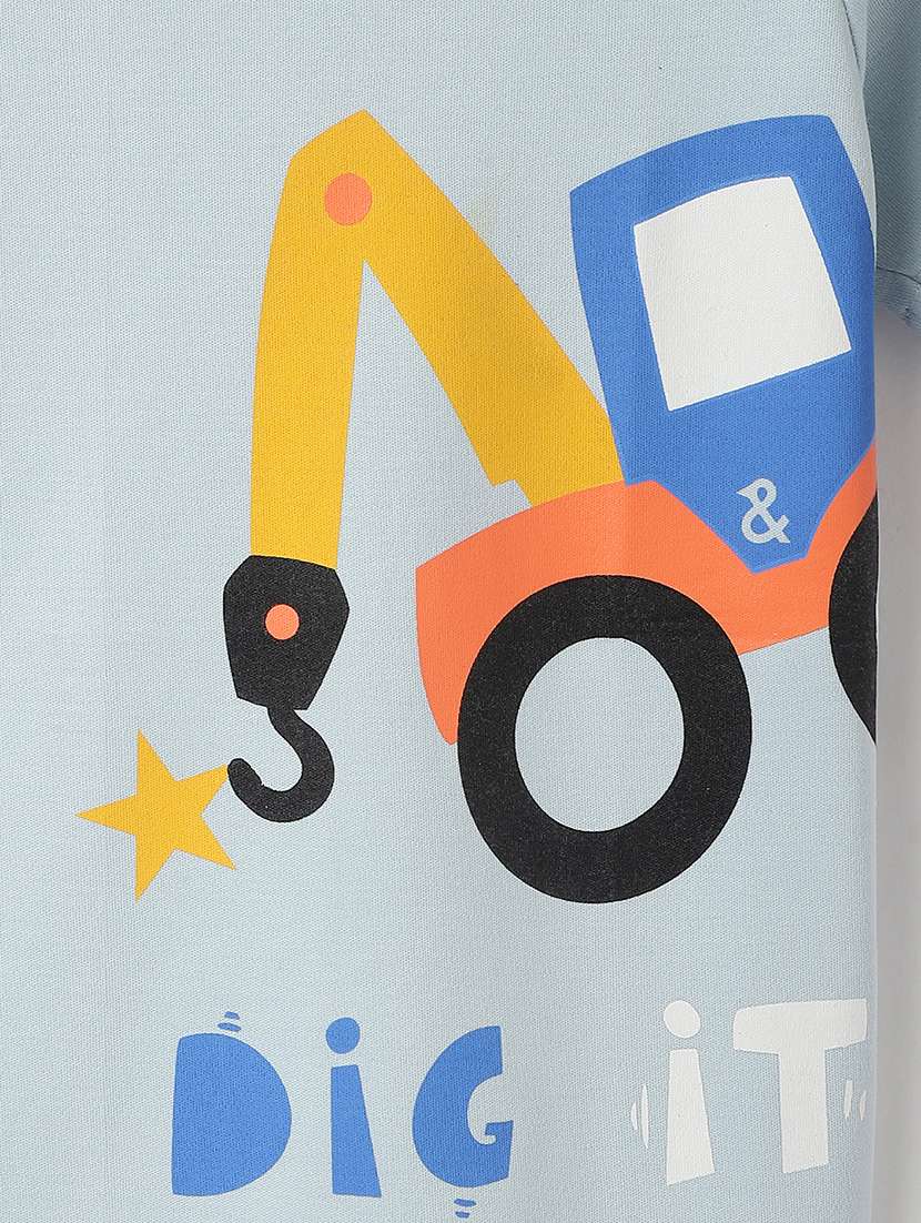 boys printed short sleeve regular fit t-shirt - 21960291 -  Standard Image - 3