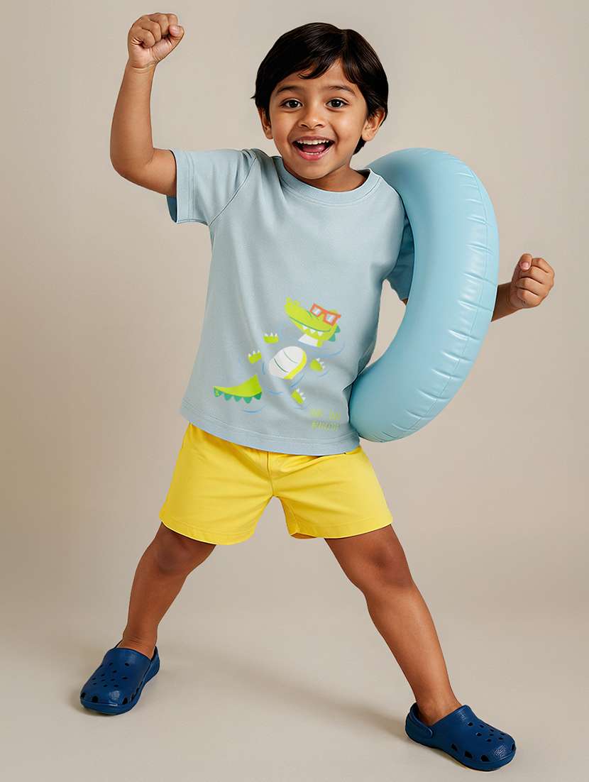 boys printed short sleeve regular fit t-shirt