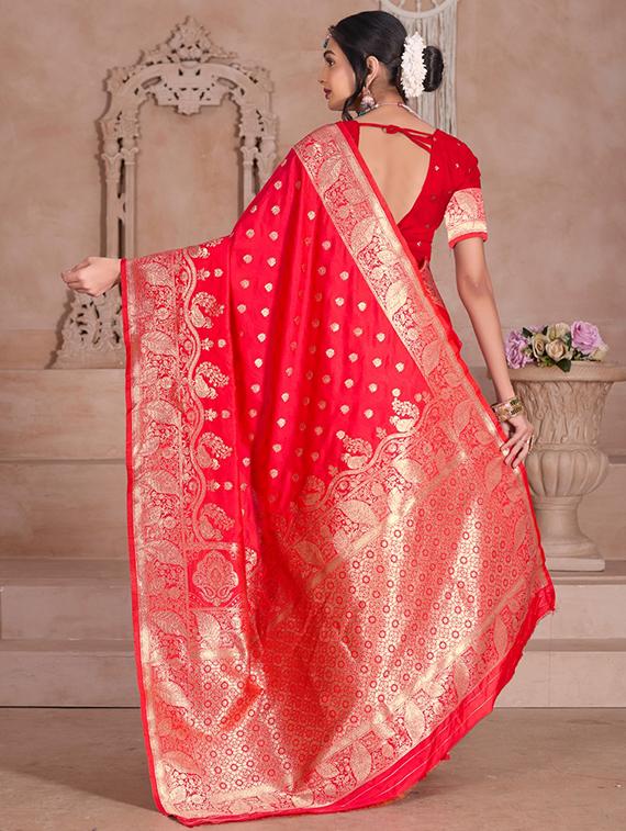 women self design banarasi saree with blouse - 21960297 - Standard Image - 3