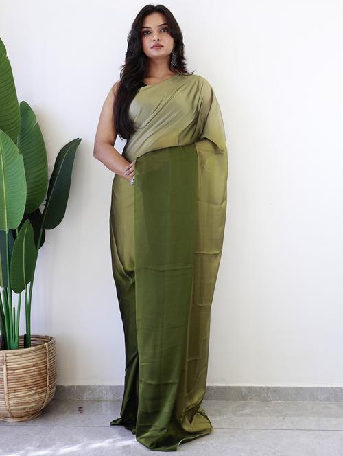 women ombre ready to wear saree with blouse - 21960364 - Standard Image - 0