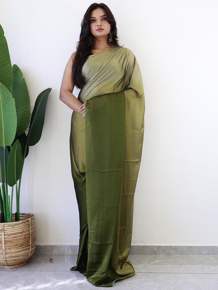 women ombre ready to wear saree with blouse