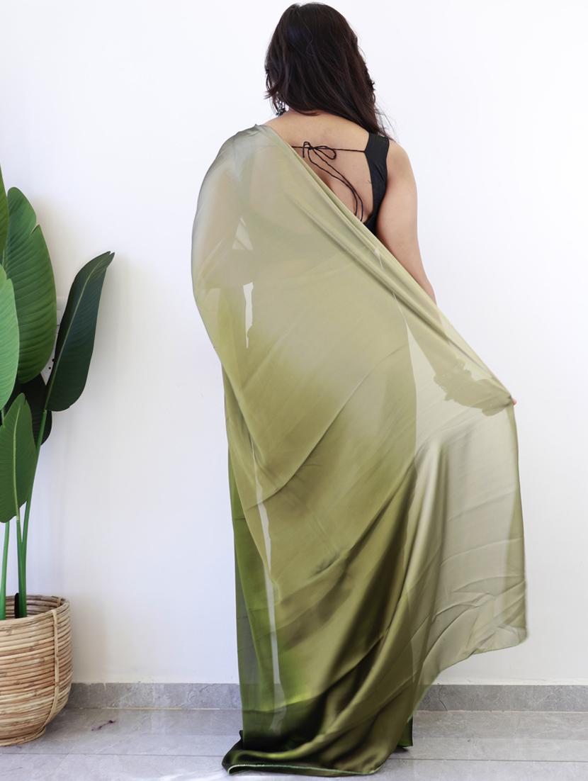 women ombre ready to wear saree with blouse - 21960364 - Standard Image - 5