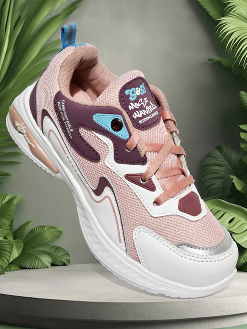  kids pink synthetic leather sports shoe - 21960469 -  Zoom Image - 0