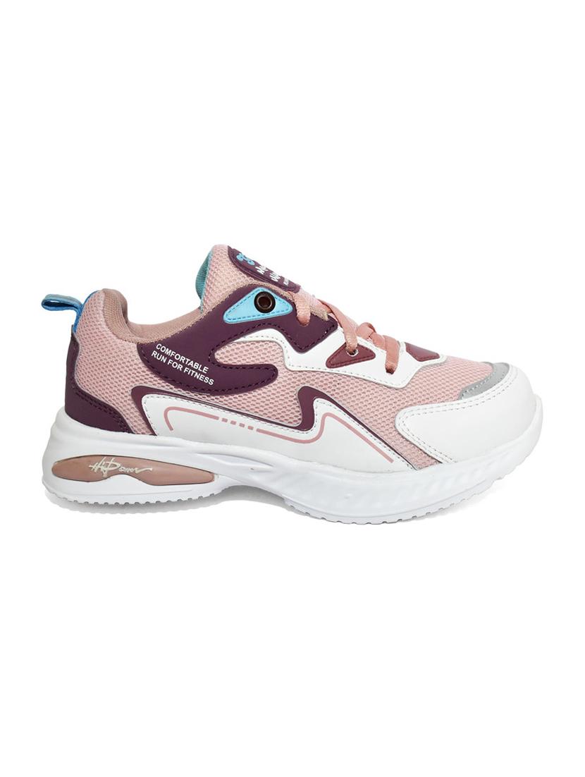 kids pink synthetic leather sports shoe - 21960469 - Standard Image - 3