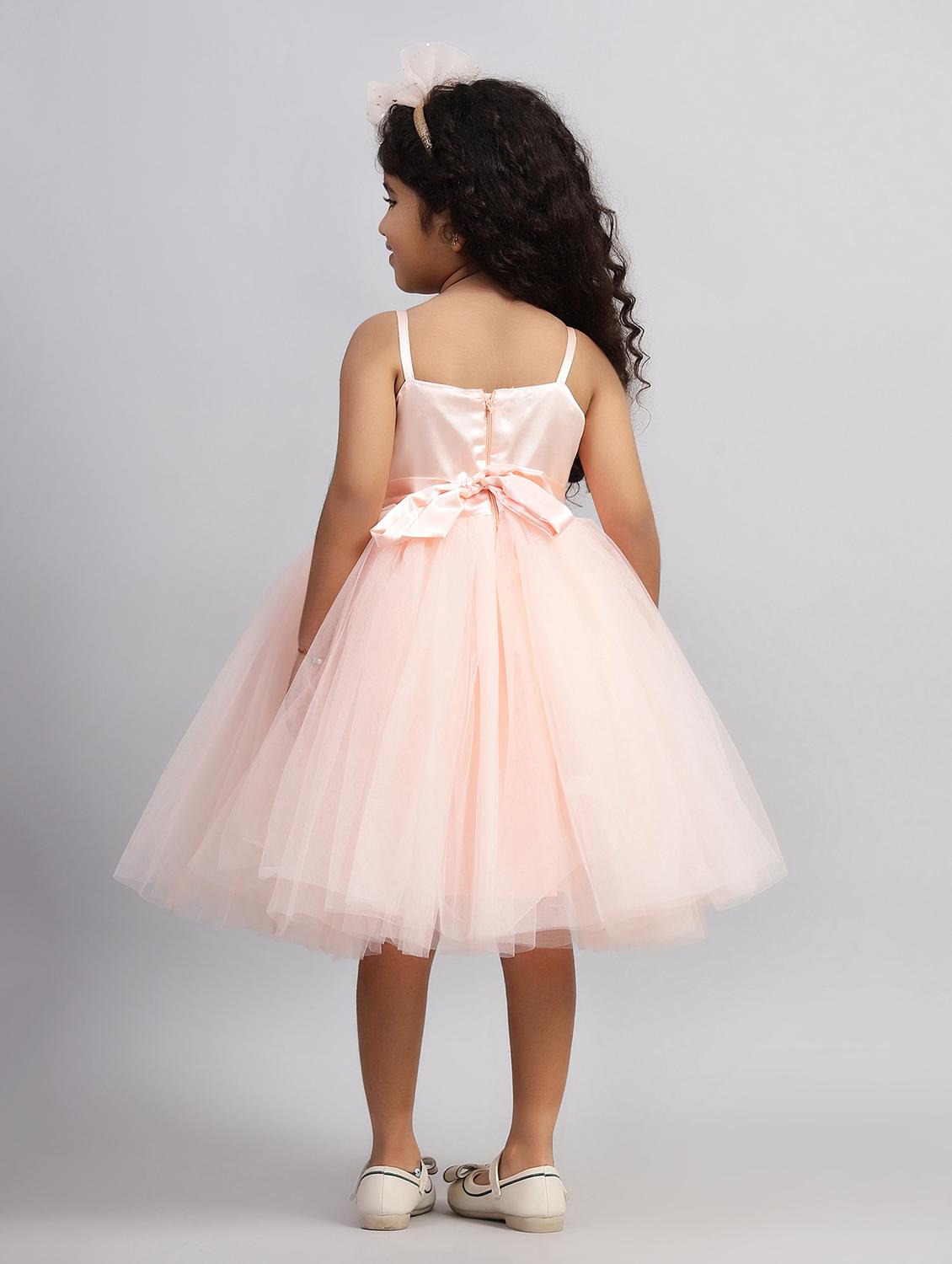 girls embellished shoulder strap fit & flare dress - 21960520 - Standard Image - 3