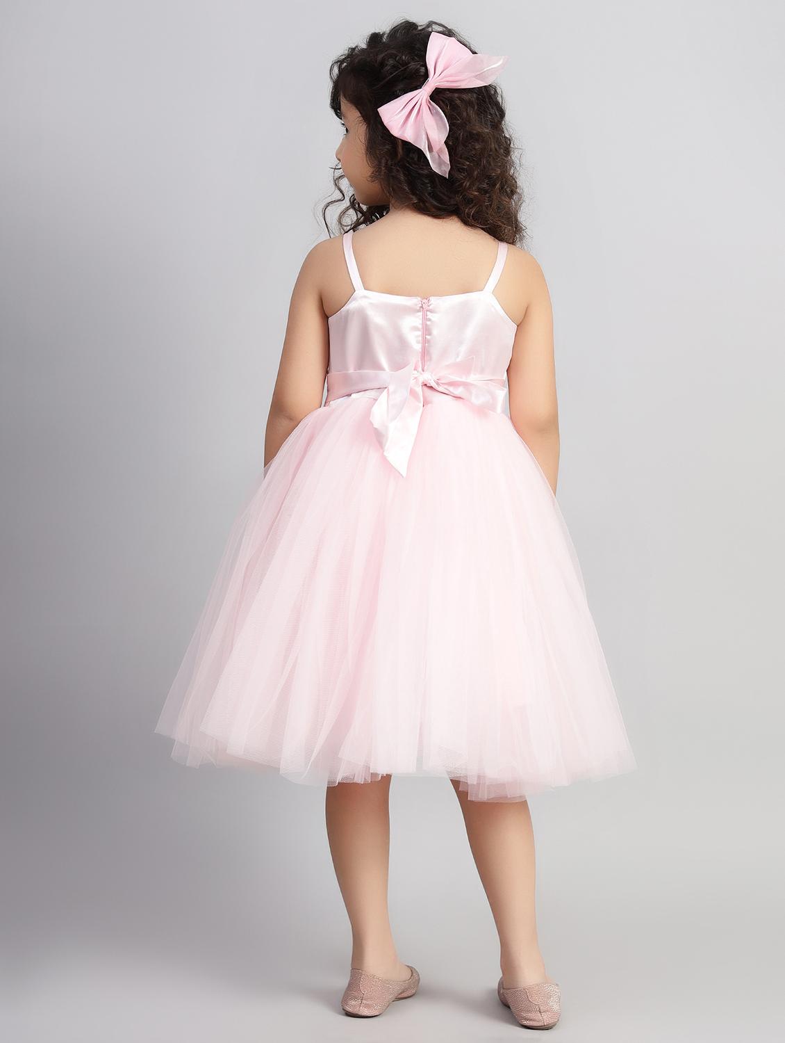 girls embellished shoulder strap fit & flare dress - 21960523 - Standard Image - 3