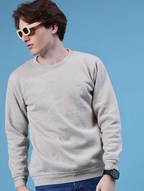 men solid long sleeve regular fit pullover - 21960775 -  Standard Image - 0