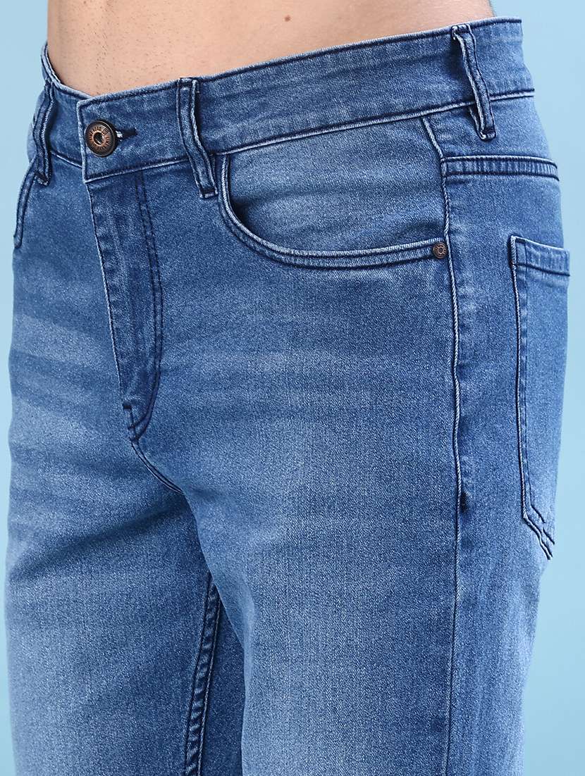 men solid mid rise slim fit jean - 21961209 -  Standard Image - 5