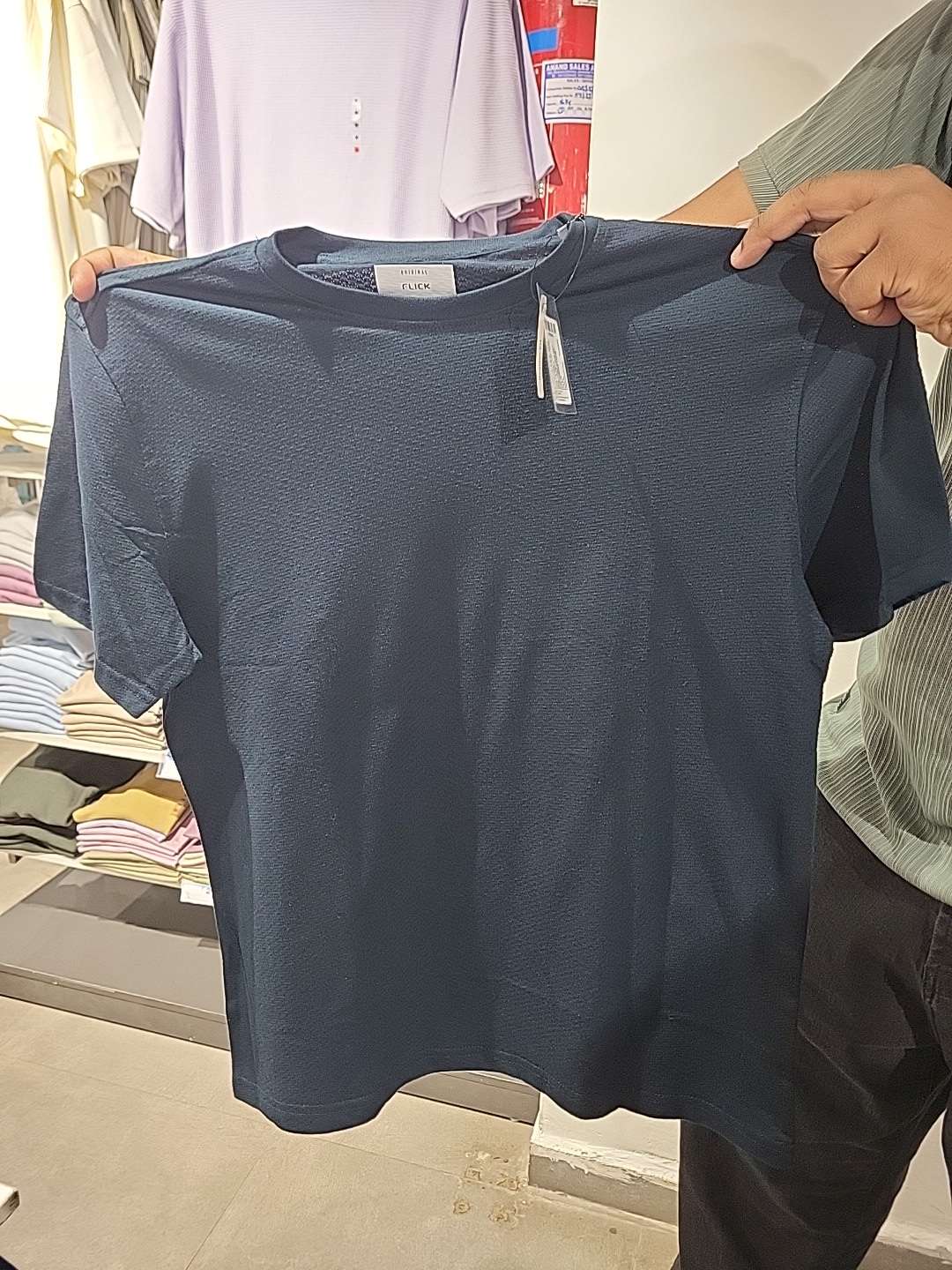 teal cotton polyester tshirt - 21961222 - Zoom Image - 0