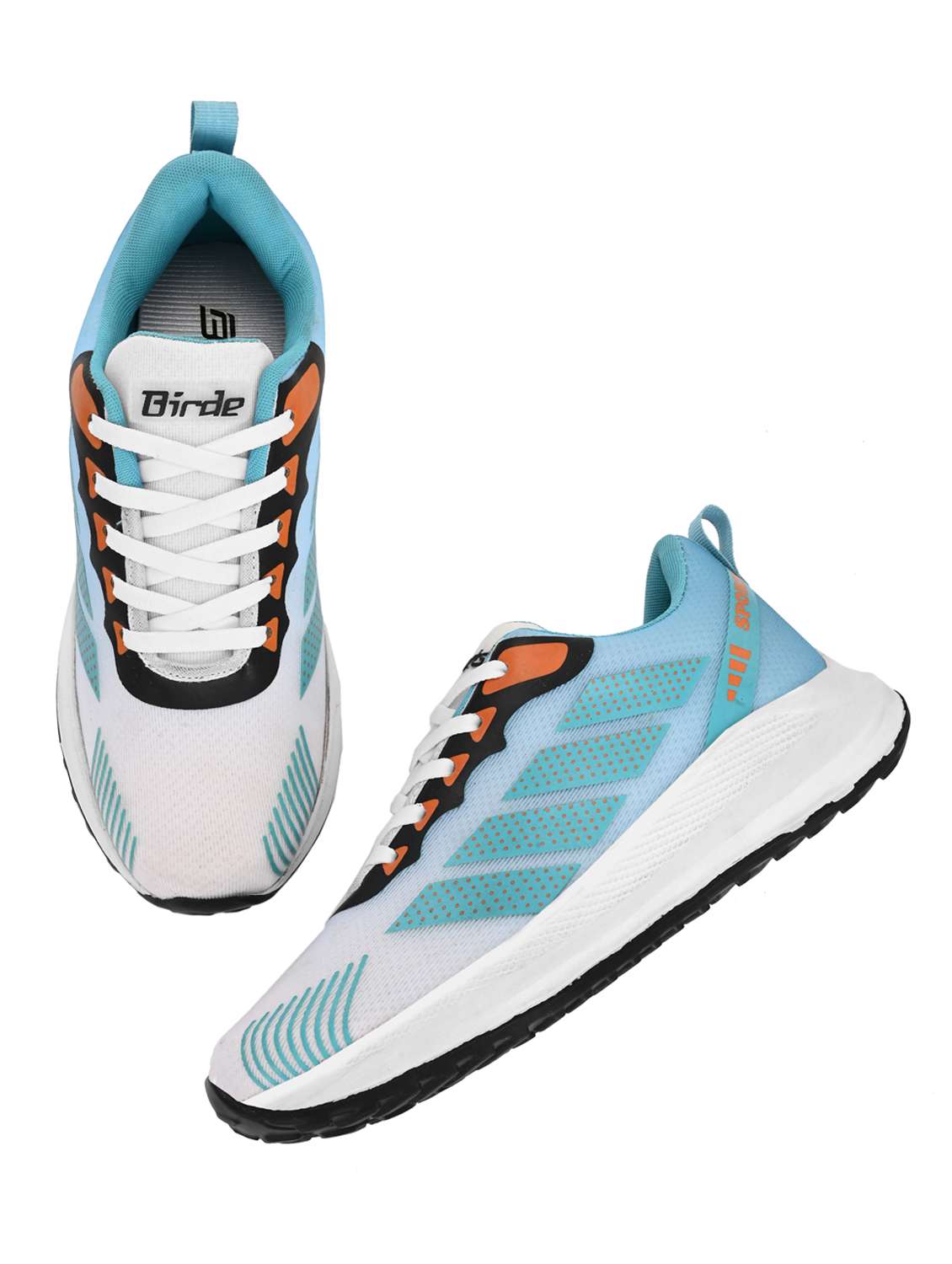 men blue lace up sport shoe - 21961278 - Standard Image - 3