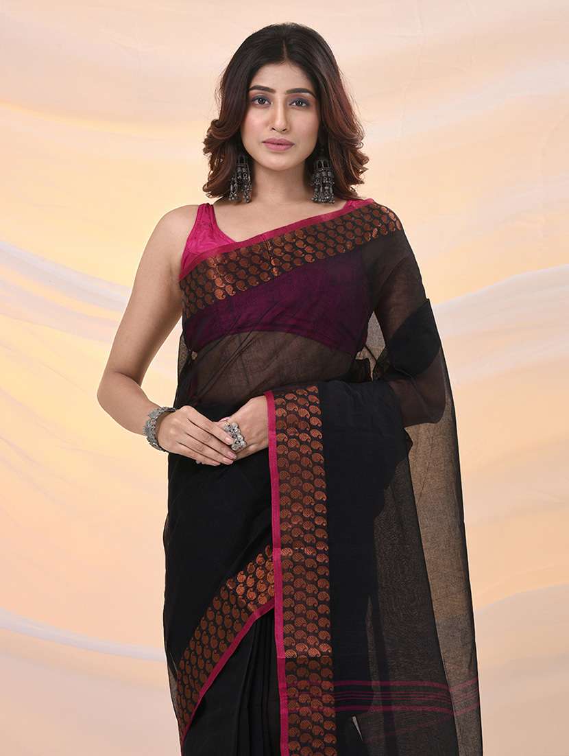 women self design tant saree - 21961428 - Standard Image - 3