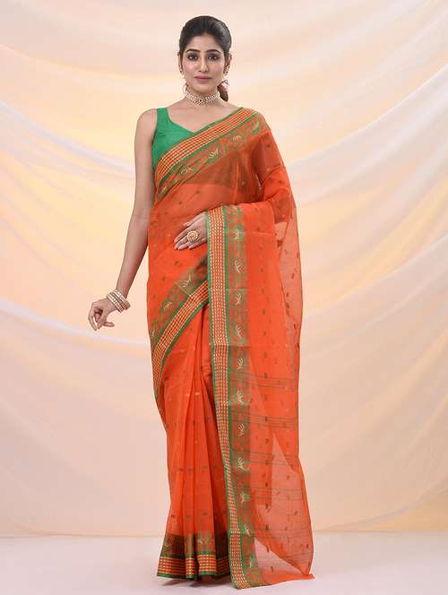 women self design tant saree - 21961431 - Standard Image - 0