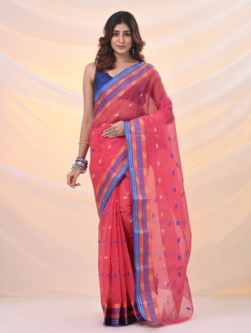 women self design tant saree