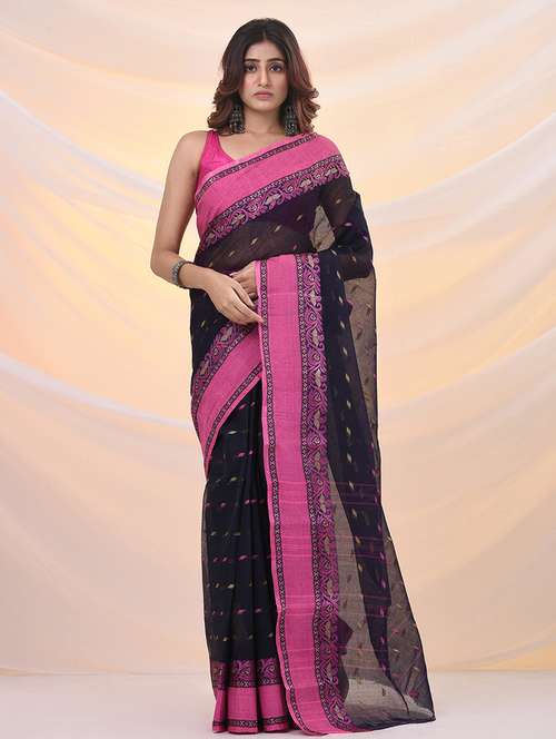 women self design tant saree - 21961434 - Standard Image - 0