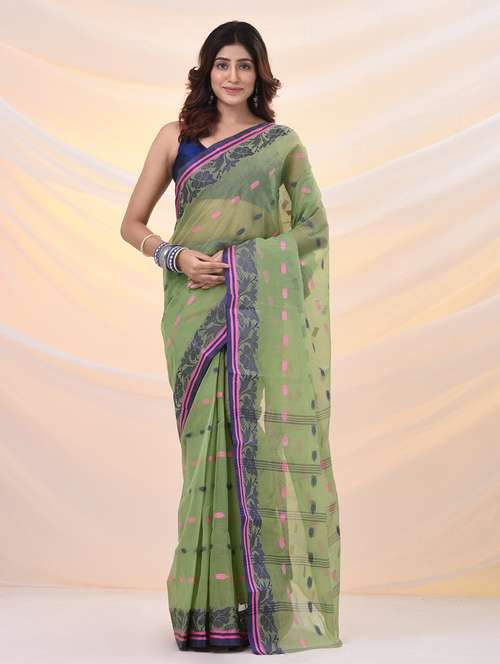women self design tant saree - 21961435 - Standard Image - 0