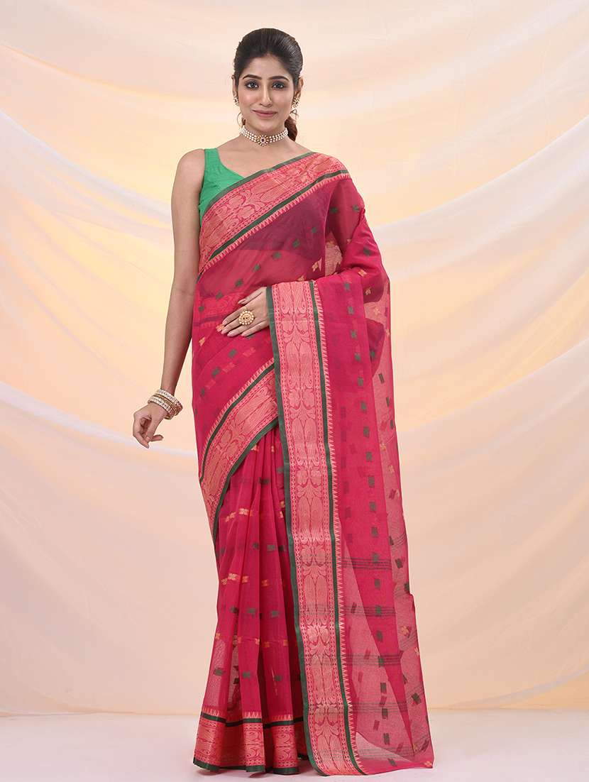 women self design tant saree