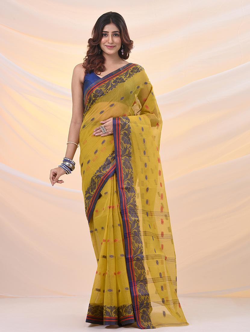 women self design tant saree - 21961438 -  Zoom Image - 0
