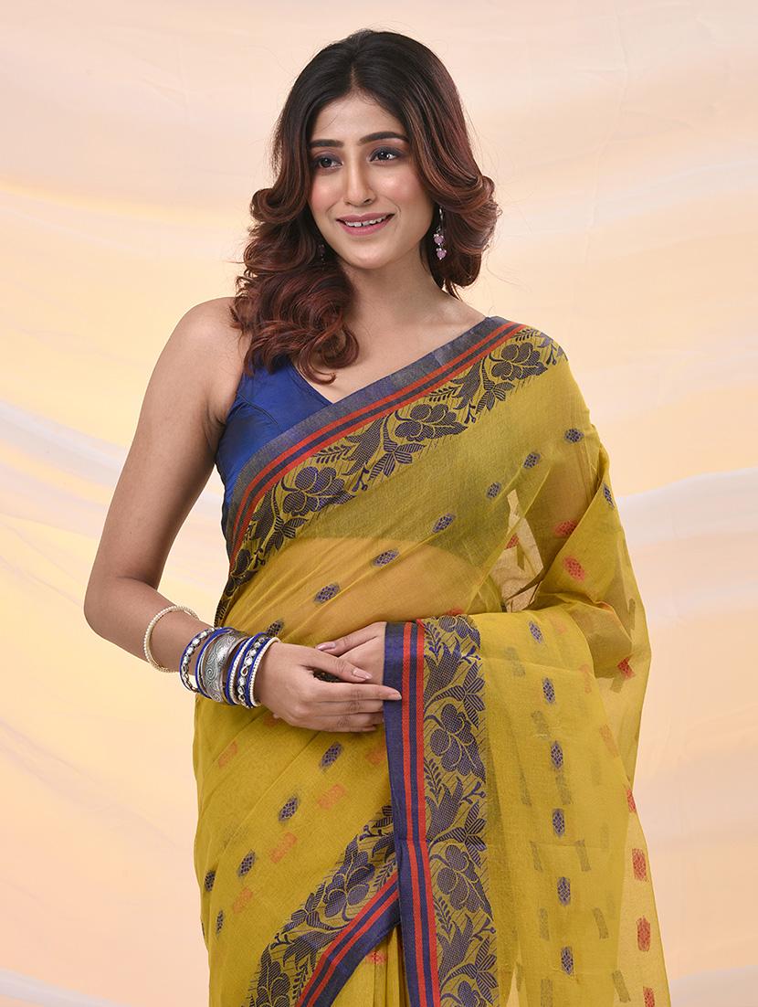 women self design tant saree - 21961438 - Standard Image - 3