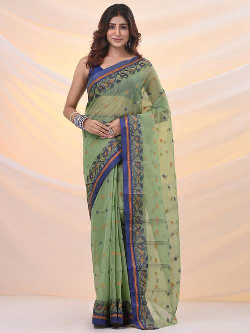 women self design tant saree - 21961440 -  Standard Image - 0