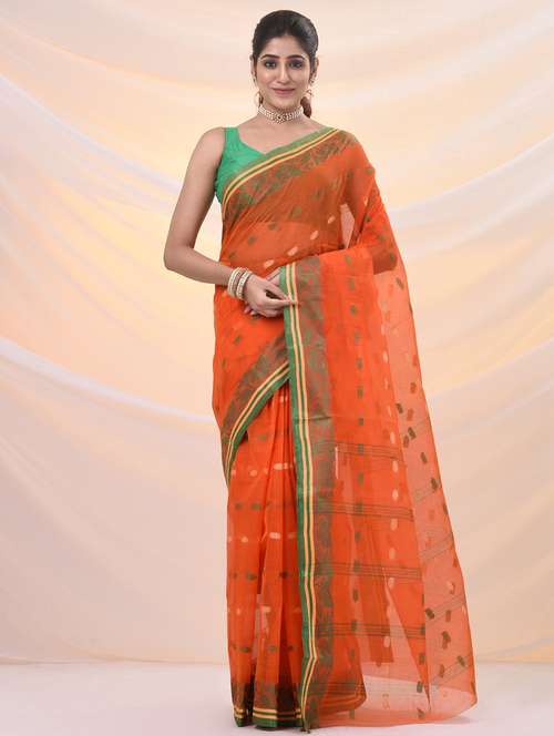 women self design tant saree - 21961443 - Standard Image - 0