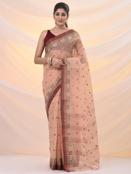 women self design tant saree - 21961444 - Standard Image - 0
