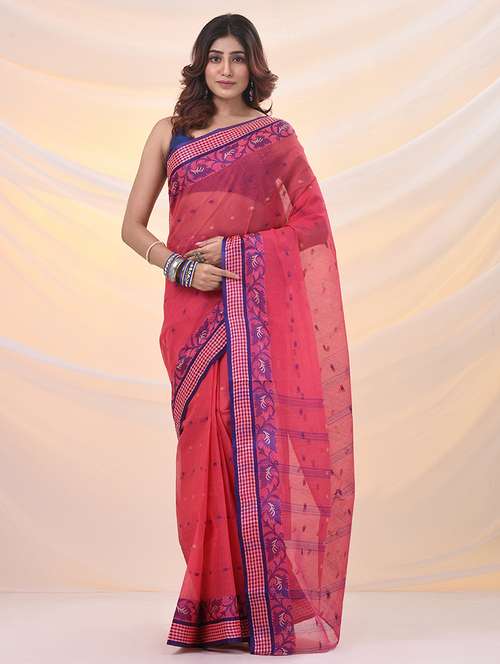 women self design tant saree - 21961448 -  Standard Image - 0