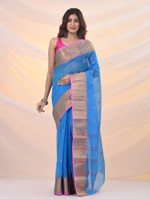 women self design tant saree - 21961451 - Standard Image - 0