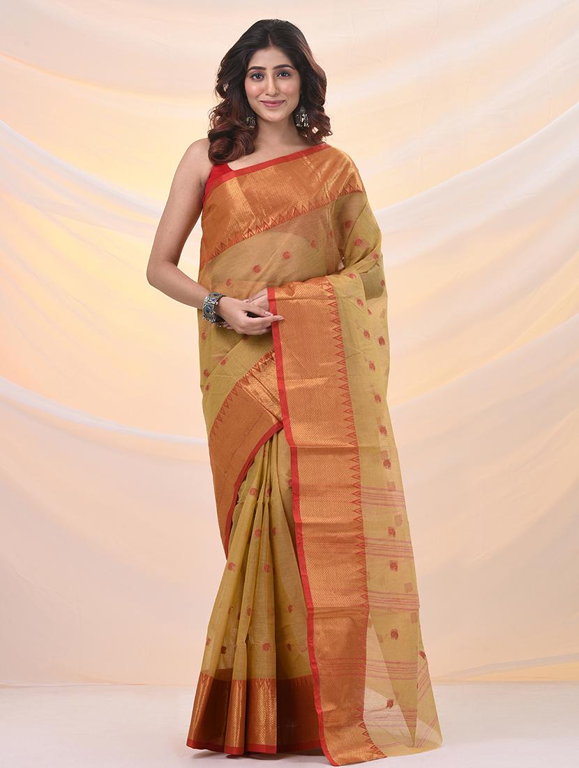 women self design tant saree - 21961453 - Zoom Image - 0