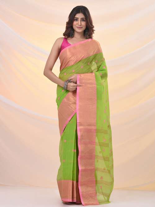 women self design tant saree - 21961454 - Standard Image - 0