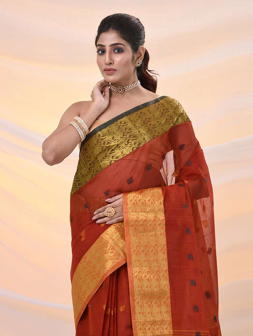 women self design tant saree - 21961464 - Standard Image - 3