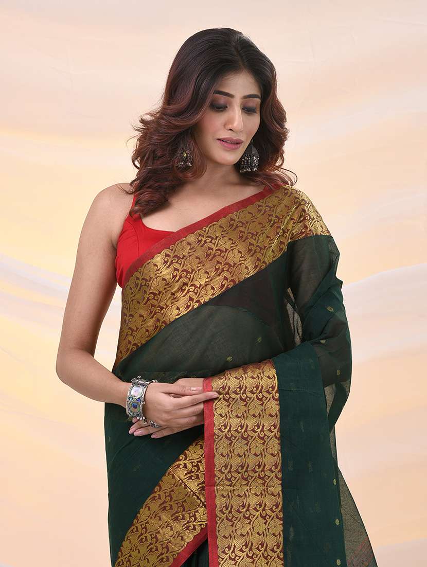 women self design tant saree - 21961465 -  Standard Image - 3