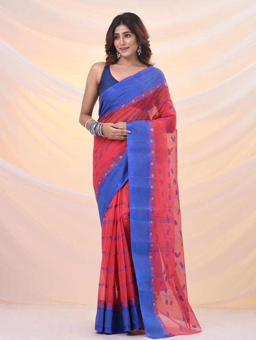 women self design tant saree - 21961469 -  Zoom Image - 0