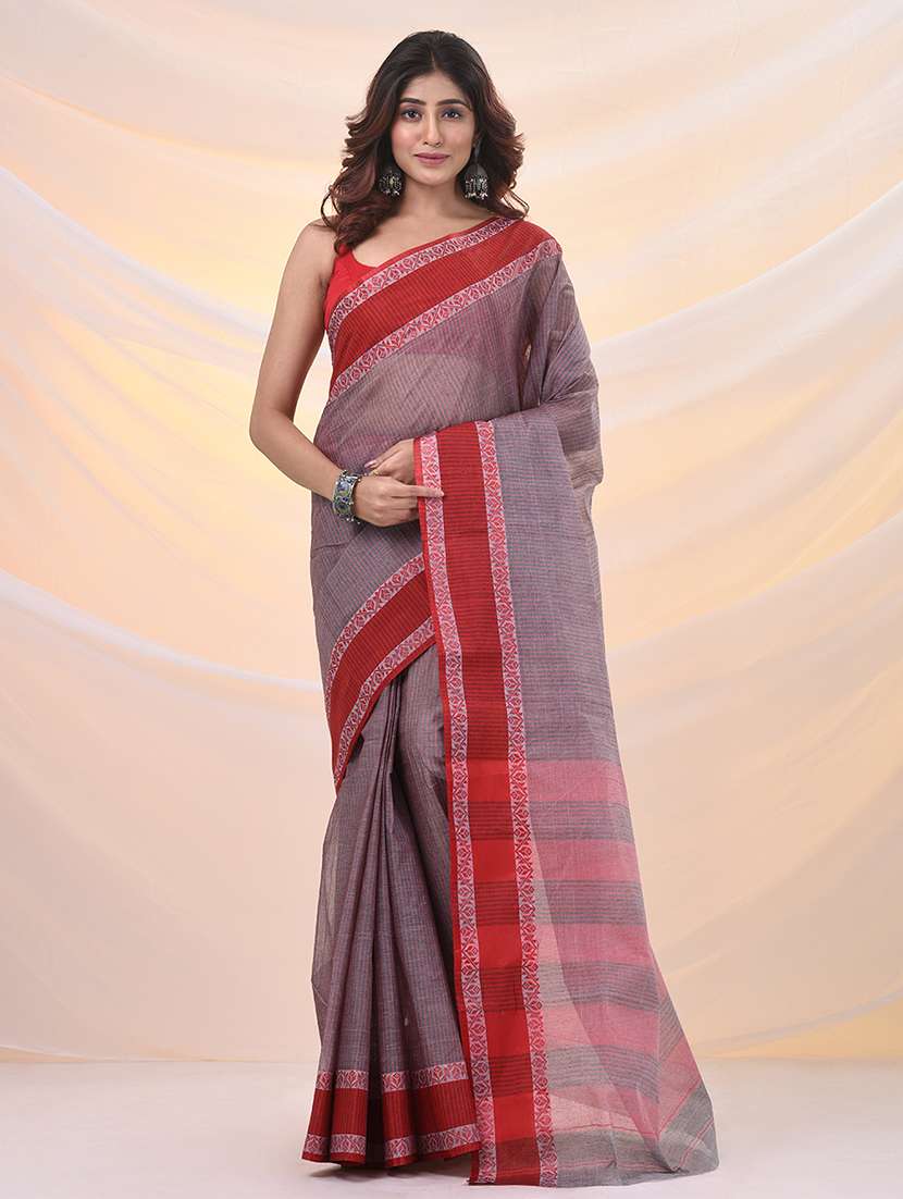 women self design tant saree - 21961475 -  Zoom Image - 0