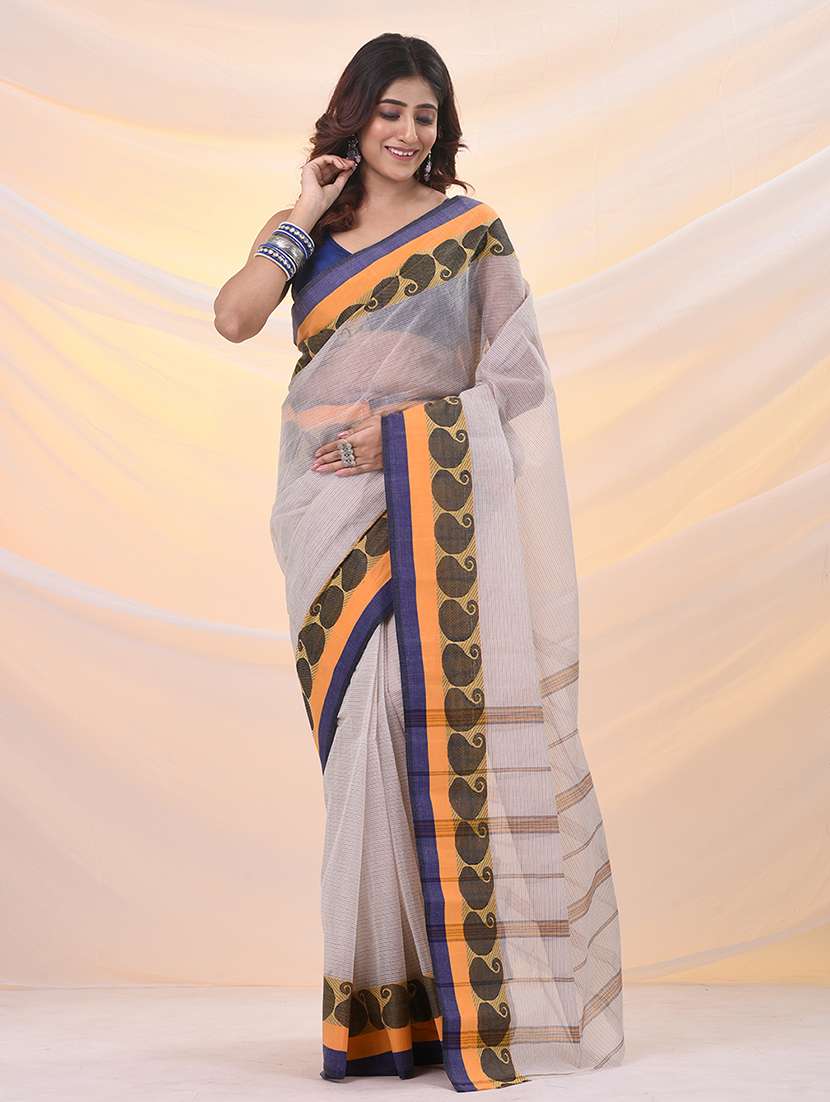 women self design tant saree