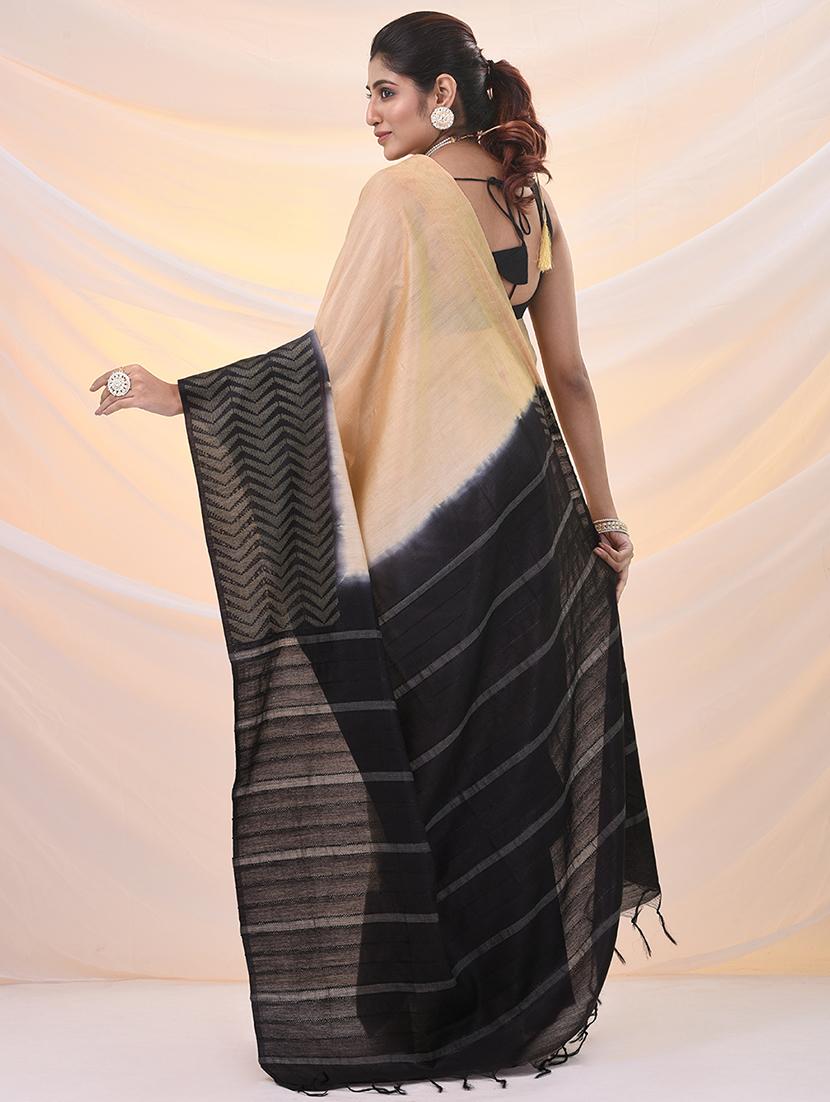 women self design handloom saree with blouse - 21961487 - Standard Image - 3