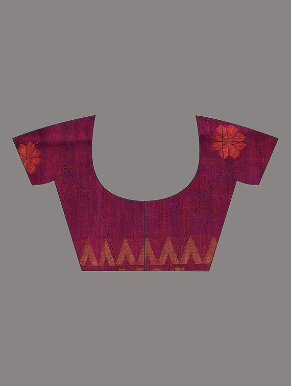 women self design handloom saree with blouse - 21961488 - Standard Image - 5