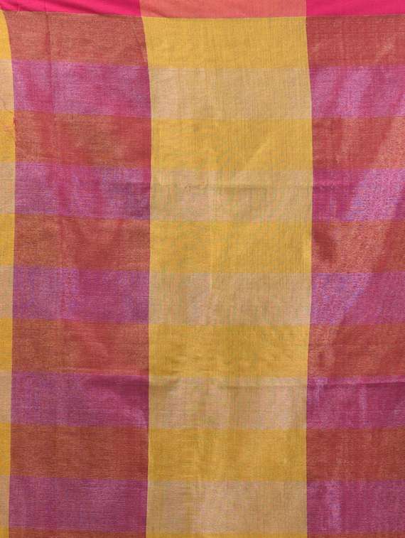 women striped handloom saree with blouse - 21961498 -  Standard Image - 5